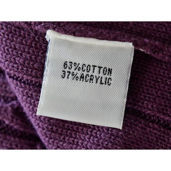 NWT Kenneth Cole Off-Shoulder Sweater Purple L - Picture 3 of 3